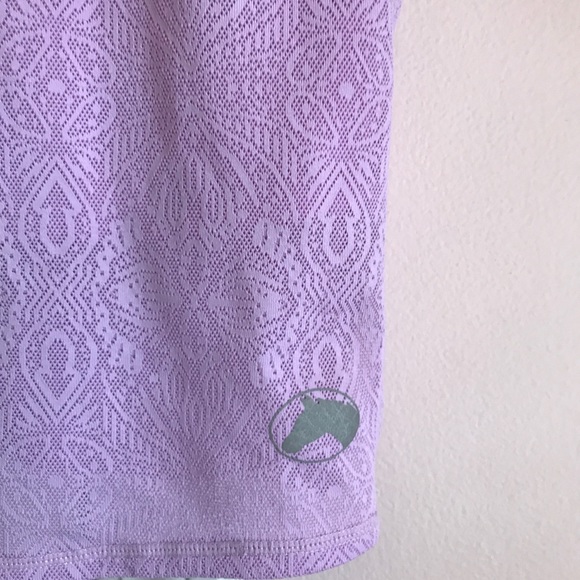 Girls lavender Equestrian Riding Sport Top - Picture 2 of 4